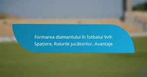 Formarea diamantului în fotbalul 9v9: Spațiere, Rolurile jucătorilor, Avantaje
