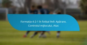 Formația 4-2-1 în fotbal 9v9: Apărare, Controlul mijlocului, Atac